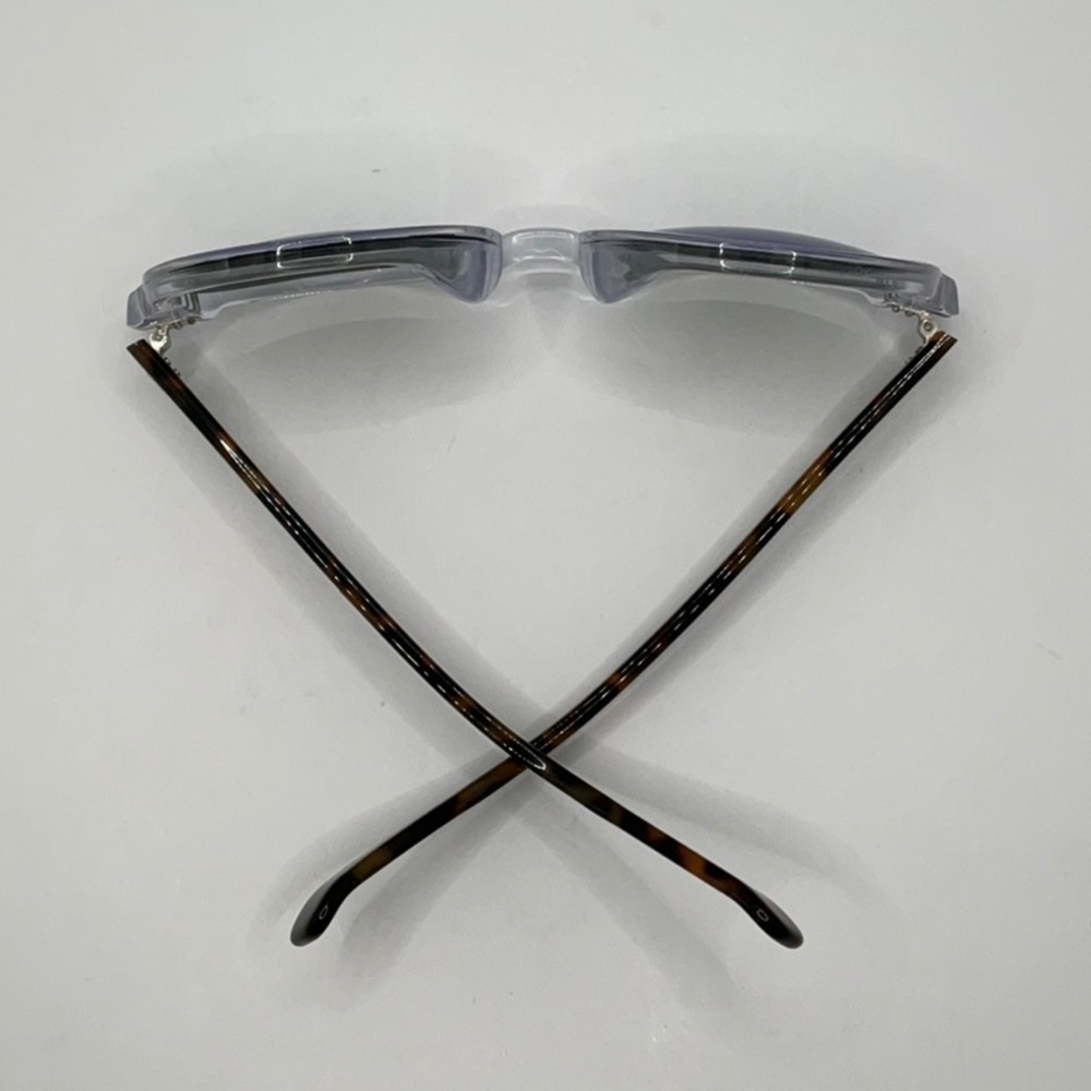 Illesteva Leonard 2- Clear/Havana w/Aqua Green Mirror - Picture 13 of 16